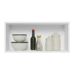 Mueble de Cocina Superior Glamy 70 cm 1 Puerta Abatible Blanco/Marrón