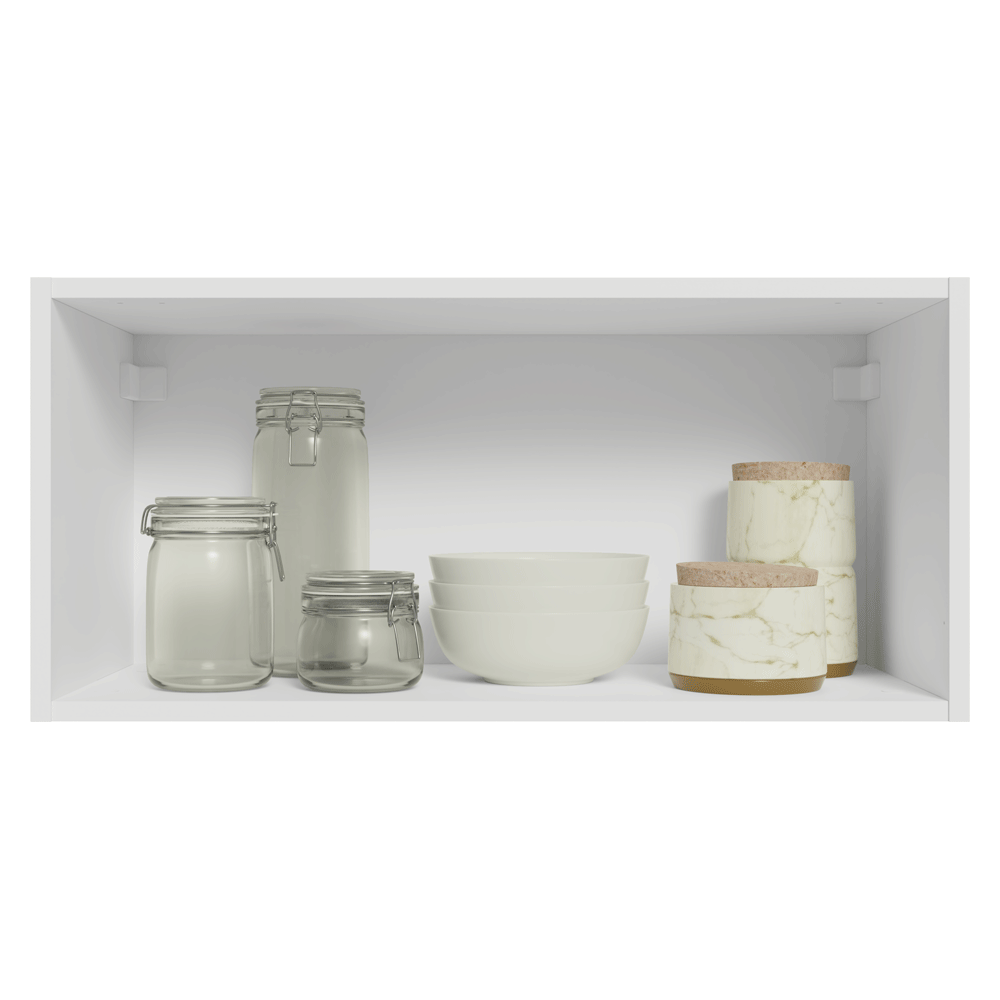 Mueble de Cocina Superior Vik 70 cm 1 Puerta Abatible Blanco/Gris
