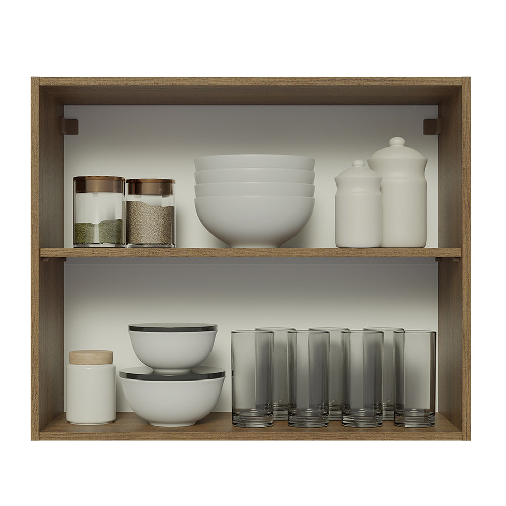 Mueble de Cocina Superior Glamy 80 cm 2 Puertas Marrón