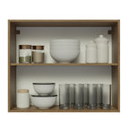 Mueble de Cocina Superior Glamy 80 cm 2 Puertas Marrón