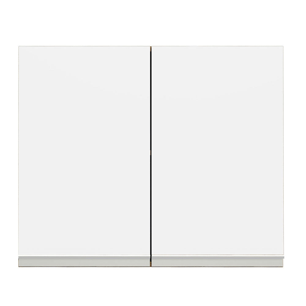 Mueble de Cocina Superior Glamy 80 cm 2 Puertas Marrón/Blanco