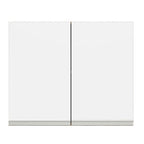Mueble de Cocina Superior Glamy 80 cm 2 Puertas Marrón/Blanco