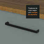 Mueble de Cocina Superior Agata 80 cm 2 Puertas Marrón/Gris