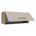 Mueble de Cocina Superior Agata 80 cm 1 Puerta Abatible Marrón/Crema