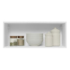 Mueble de Cocina Superior Glamy 80 cm 1 Puerta Abatible Blanco/Marrón