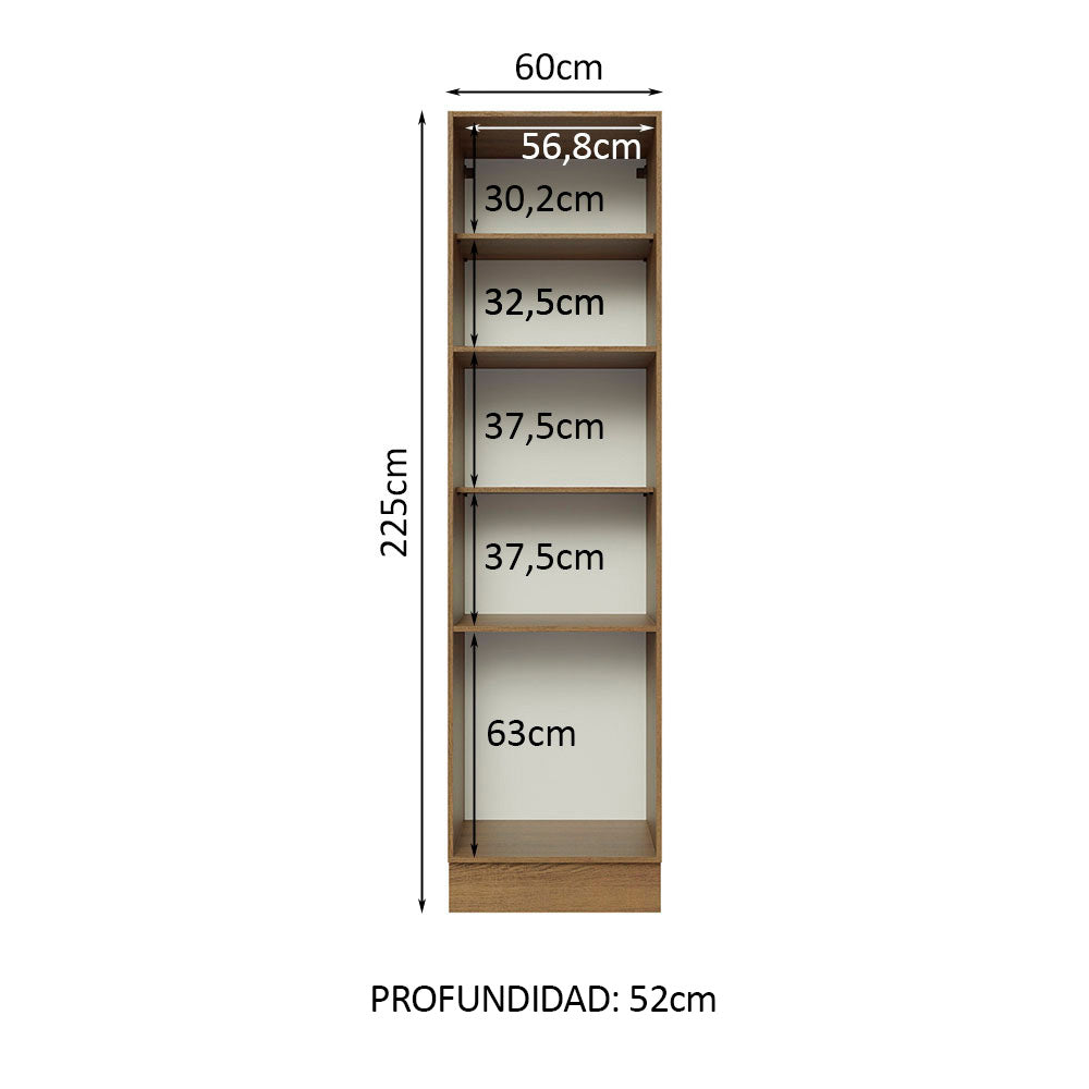 Mueble de Cocina Armario Vertical Glamy 3 Puertas