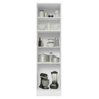 Mueble de Cocina Armario Vertical Glamy 3 Puertas Blanco/Marrón