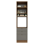 Mueble de Cocina para Hornos Vik 60 cm Marrón/Gris