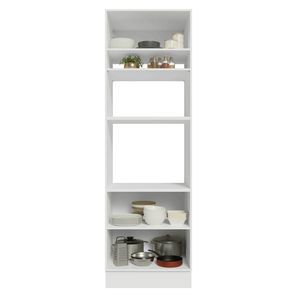 Mueble de Cocina para Hornos Vik 70 cm Blanco/Gris