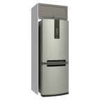 Mueble de Cocina para Nevera Vik 1 Puerta Abatible Blanco/Gris