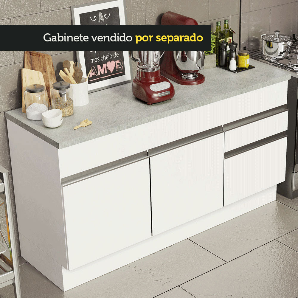 Mesón para Mueble de Cocina 150 cm Gris Madesa