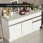 Mesón para Mueble de Cocina 150 cm Gris Madesa