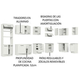 Cocina Integral de Esquina Agata 5.00 Metros 01