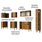Cocina Integral de Esquina Emilly Space 3.25 m Marrón