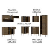Cocina Integral de Esquina Emilly Ice 4.20 m