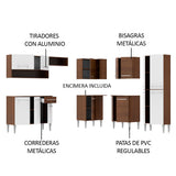 Cocina Integral de Esquina Emilly Ice 4.20 m