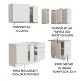 Cocina Integral de Esquina Glamy 2.70 m 01