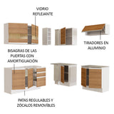 Cocina Integral de Esquina Glamy 3.50 m 01