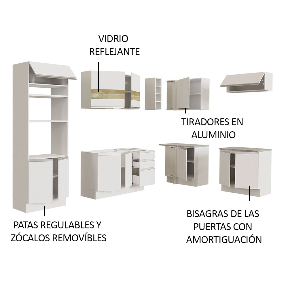 Cocina Integral de Esquina Glamy 4.20 m 01