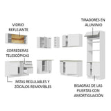 Cocina Integral de Esquina Glamy 4.60 m 01