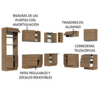 Cocina Integral de Esquina Glamy 4.80 m Marrón 01