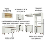 Cocina Integral de Esquina Reims 4.00 m con Encimera Blanco 01