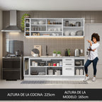 Cocina Integral Agata Thêmis 2.20 Metros Blanco