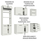 Cocina Integral Agata 2.50 m Blanco 01