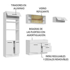 Cocina Integral Agata 2.70 Metros Blanco 04