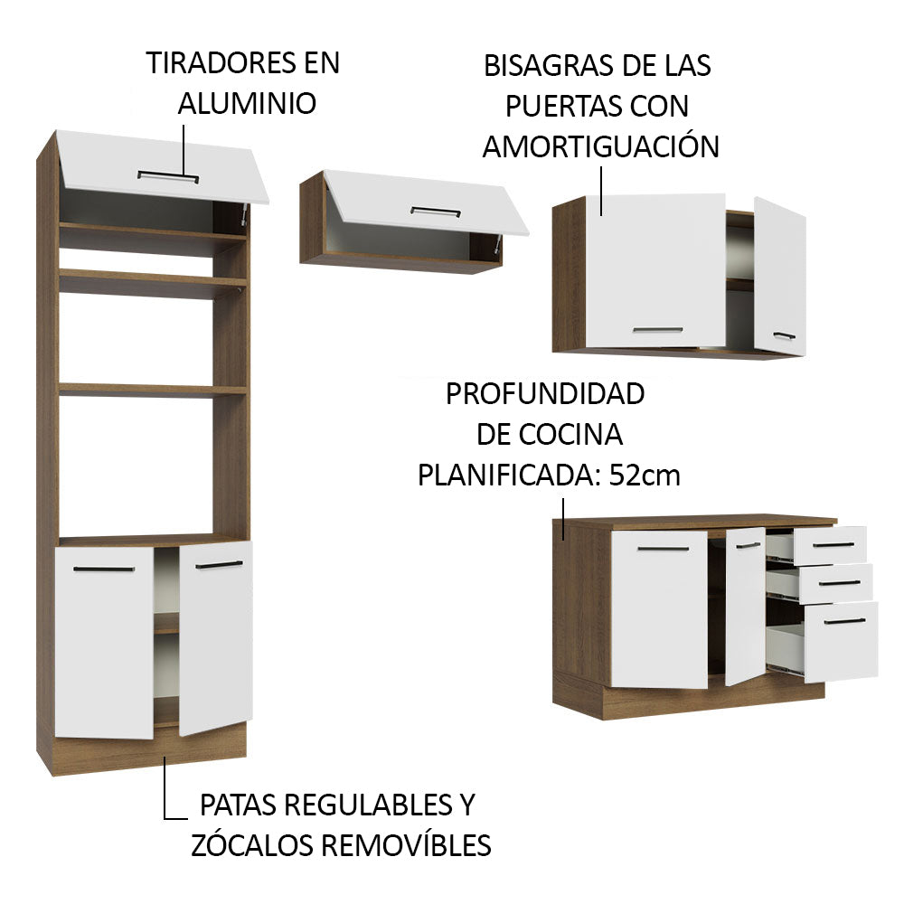 Cocina Integral Agata 2.70 m con Encimera 07