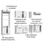 Cocina Integral Agata 2.90 Metros Blanco 01