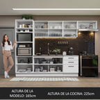 Cocina Integral Agata 3.30 Metros Blanco 01