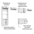 Cocina Integral Agata 3.50 Metros Blanco 01