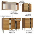 Cocina Integral Emilly Box 1.70 Metros Marrón 03
