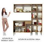 Cocina Integral Emilly Fly 1.70 Metros Marrón 05
