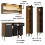 Cocina Integral Emilly Winter 1.70 Metros Marrón/Negro 08