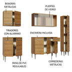 Cocina Integral Emilly Fast 2.00 Metros Marrón