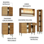 Cocina Integral Emilly Sky 2.00 Metros Marrón