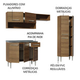 Cocina Integral Emilly 2.30 m con Mesón de Acero 10