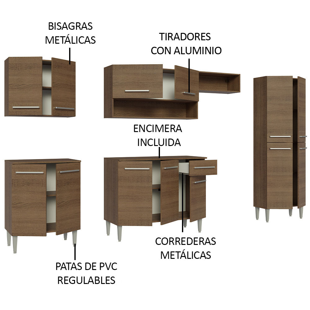 Cocina Integral Emilly 2.90 Metros 01
