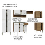 Cocina Integral Emilly 2.90 m con Mesón de Acero 08