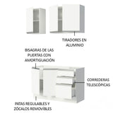 Cocina Integral Glamy 1.20 Metros 01