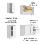 Cocina Integral Glamy 1.60 Metros Blanco 02