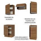 Cocina Integral Glamy 1.60 Metros Marrón 07