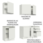 Cocina Integral Glamy 1.80 Metros Blanco 05