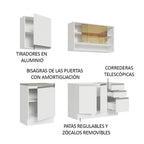 Cocina Integral Glamy 1.80 Metros Blanco 06