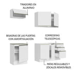 Cocina Integral Glamy 1.80 Metros Blanco 07