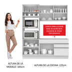 Cocina Integral Lívia 1.90 Metros Blanco