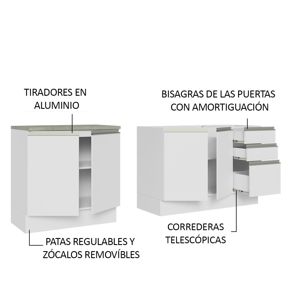 Cocina Integral de Esquina Glamy 3.30 m 02