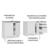 Cocina Integral de Esquina Glamy 3.30 m 02